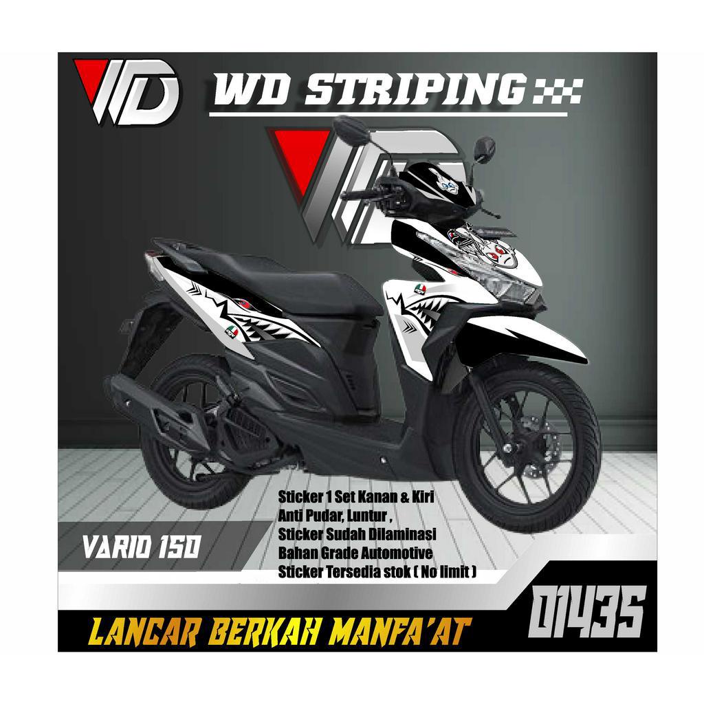 01435 STICKER STRIPING SEPEDA MOTOR HONDA VARIO 125 LED