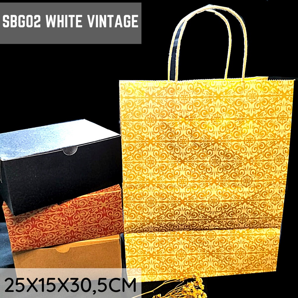 Paper Bag Shopping Bag Kantung Belanja (SBG25-25X15X30.5 Cm)