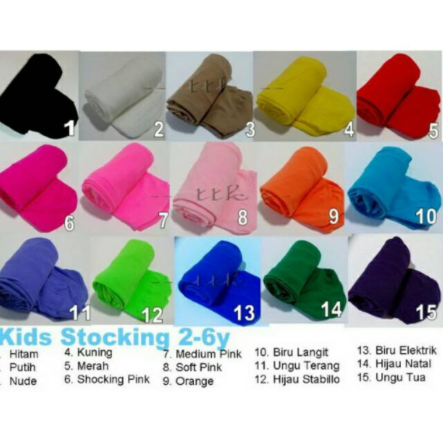 Stocking Anak Perempuan Import DDMM Polos Legging Celana Balet Tokozifa25