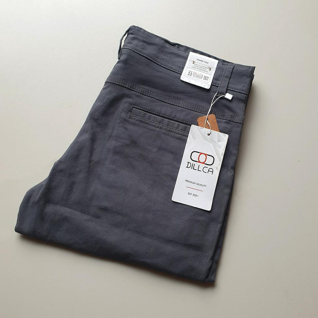 DILLCA -  Celana Panjang Pria Chino Pants Slim Fit Stretch melar terbaru berkualitas mall premium distro kardinal