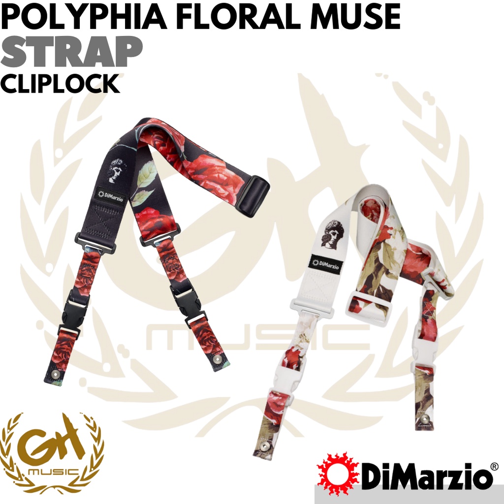 DiMarzio Polyphia Floral Muse ClipLock - STRAP GITAR