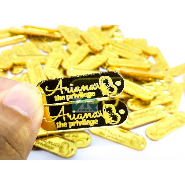 Label hijab akrilik label akrilik label katun label plat Label hijab akrilik label akrilik label katun label plat