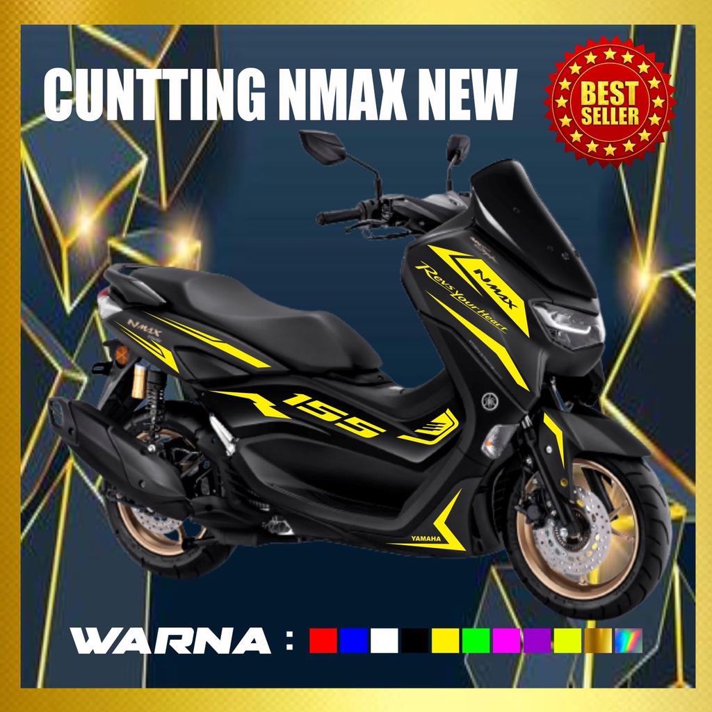 CUTTING STICKER NMAX SIMPLE NMAX BARU WARNA GOLD