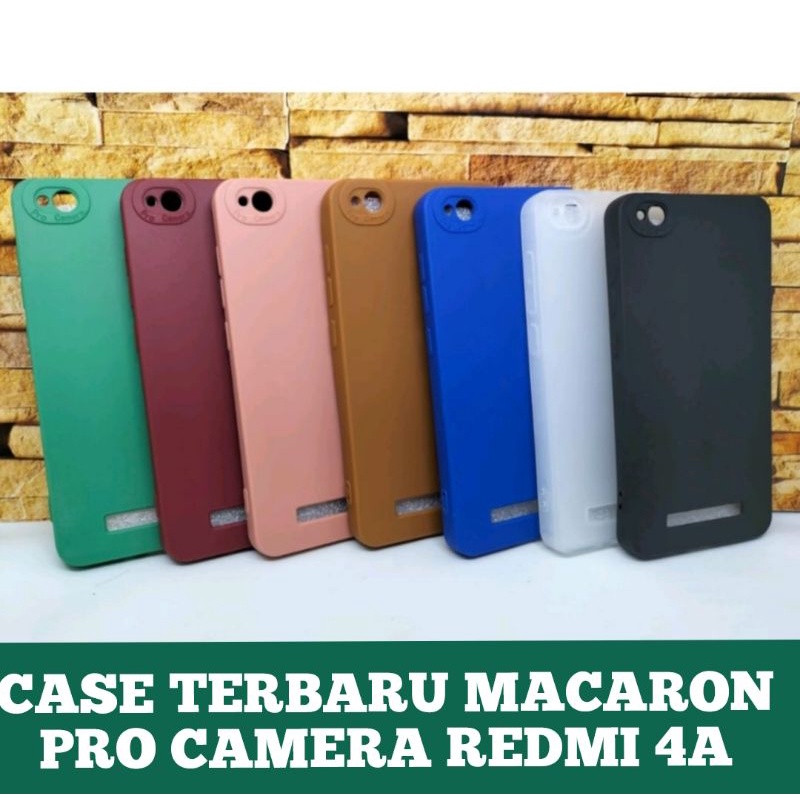 CASE SOFT TERBARU MACARON PRO CAMERA TIPE XIAOMI REDMI 4A