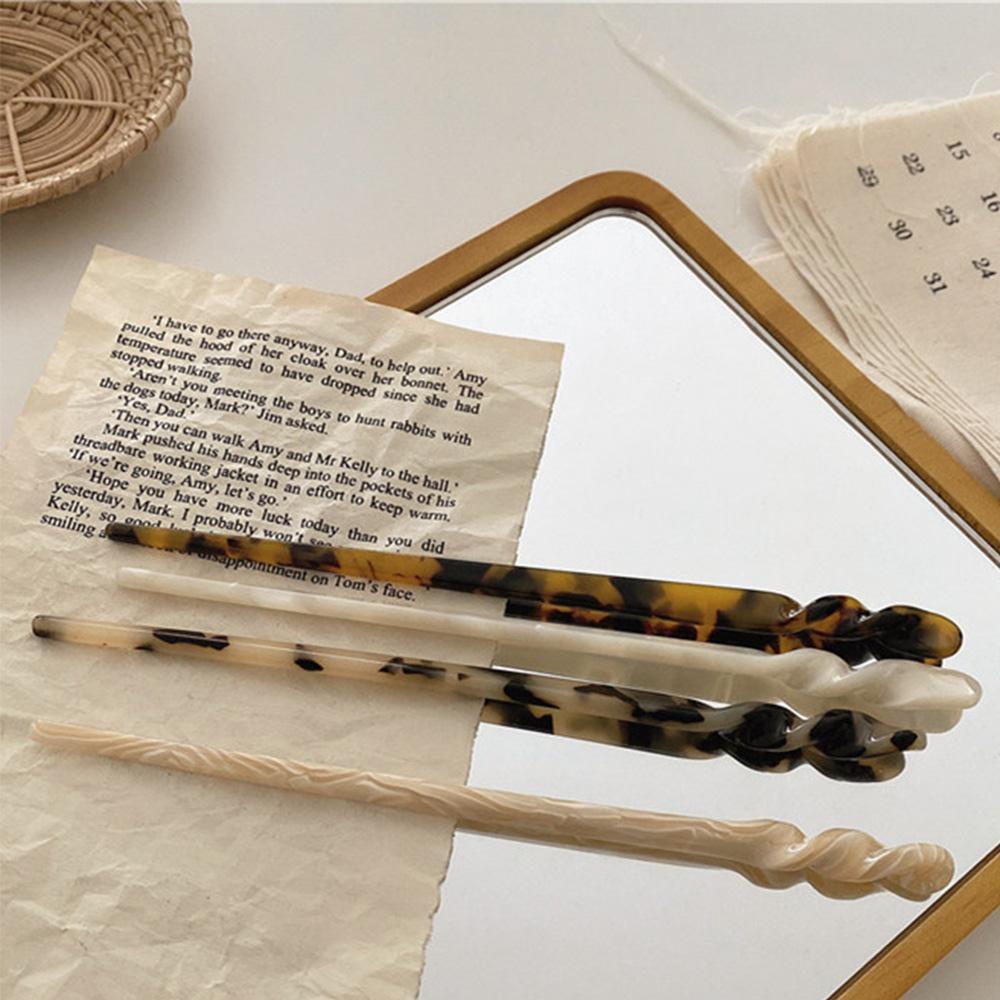 NEEDWAY Stik Rambut Wanita Perempuan Asetat Vintage Korea Aksesoris Rambut