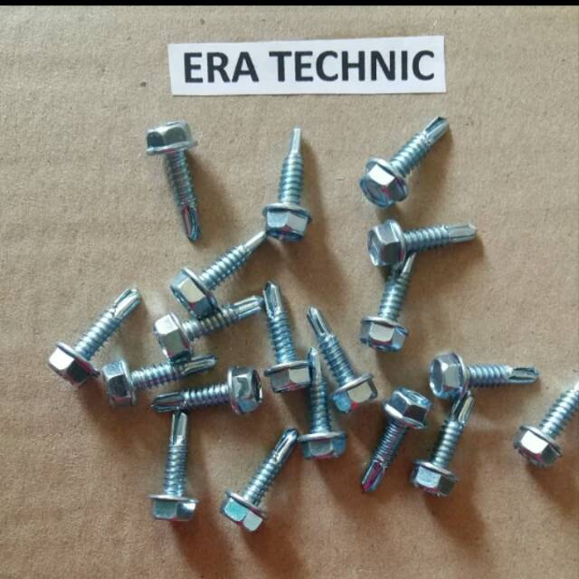 Baut Roofing / Sekrup Roofing / Baut Baja Ringan ukuran 2 cm