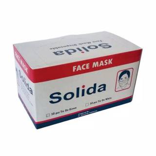  SALE MASKER KESEHATAN SOLIDA  3 PLY FACE MASK  SOLIDA  