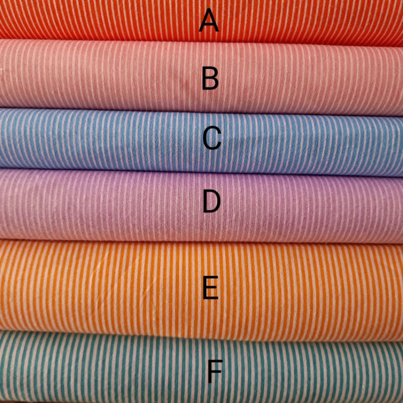 Kain Katun Meteran Motif Garis