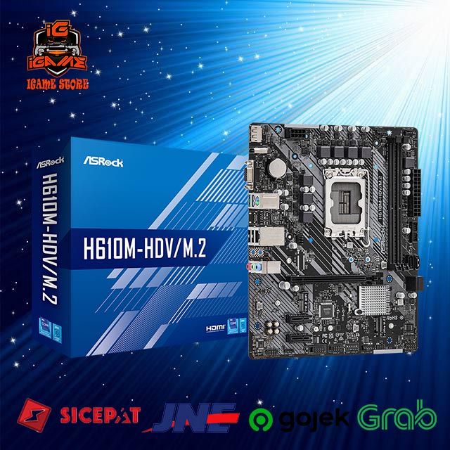 ASRock H610M-HDV/M.2 (LGA1700, H610, DDR4, USB3.2, SATA3) TOP GAN