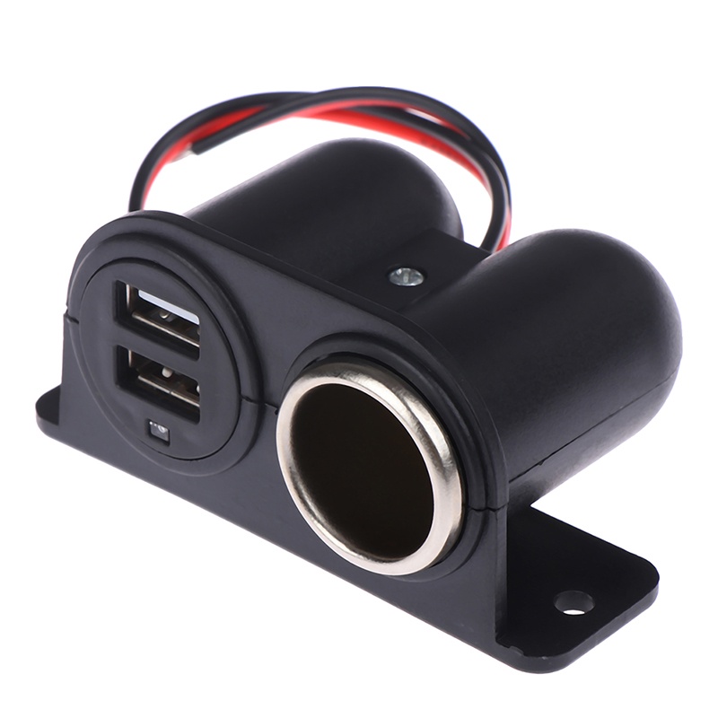 2pcs Power Outlet USB 12V / 24V Untuk Mobil / Truk