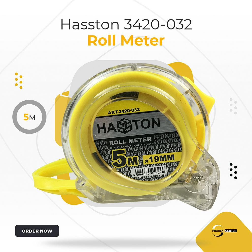 HASSTON PROHEX 3420-032 Rol Meter 5 M x 19 mm Meteran Transparan