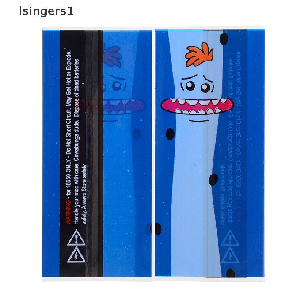 (lsingers1) 5pcs Case Plastik PVC Heat Shrink Pembungkus Baterai 18650