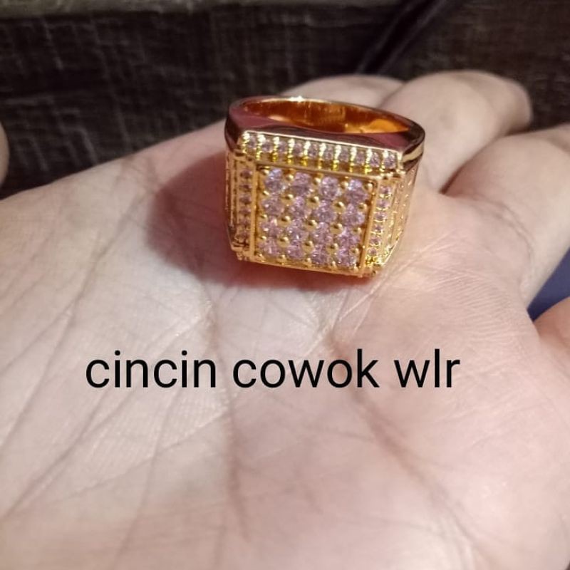 cincin cowok mata replika berlian