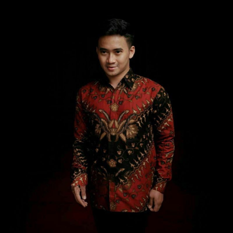 Kemeja  Batik Pria Lengan Panjang Motif Terbaru Modern Anak Muda size M L XL XXL