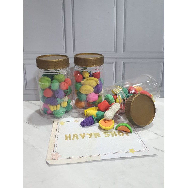 Stip/hapusan/penghapus murah lucu dalam TOPLES-Buah Sayur MiX