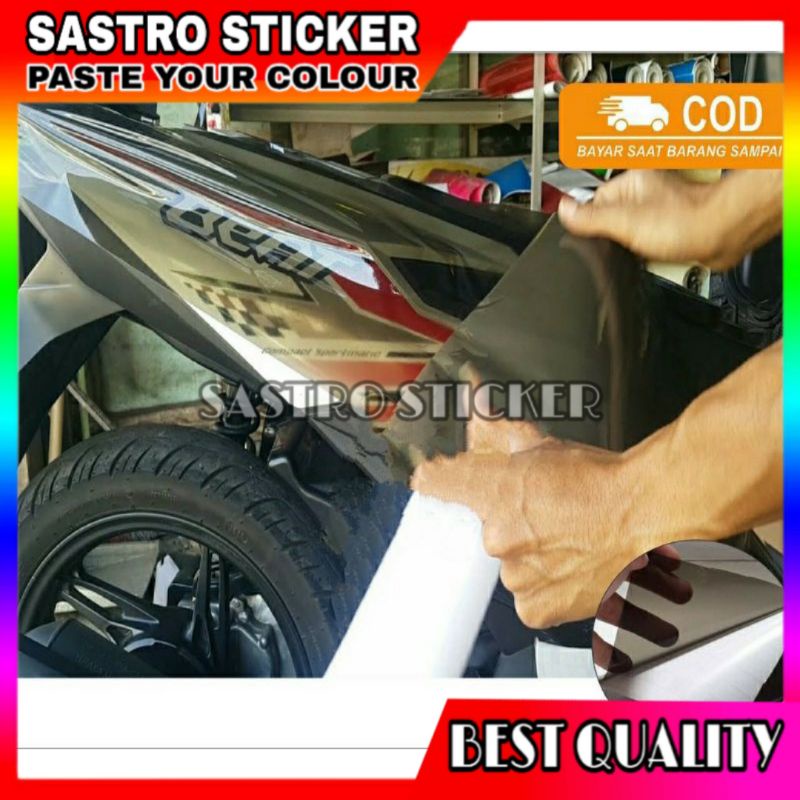 STICKER SKOTLET TRANSPARAN HITAM/SKOTLET BODY/SKOTLET LAMPU MOTOR