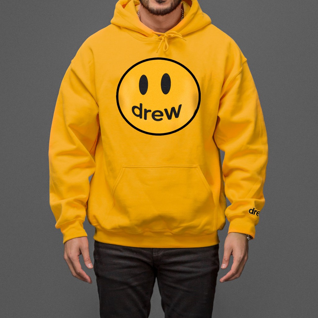 HOODIE DREW SMILE Drew House Justin Bieber Smiley-Face FLEECE