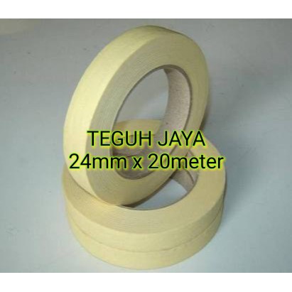 

Lakban Kertas / Masking Tape / Isolasi Kertas Merk EKA 24mm x 20meter