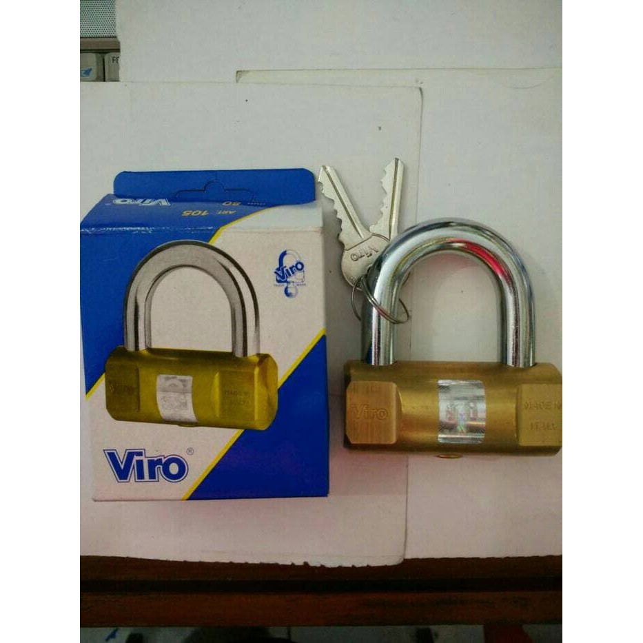 Gembok Rumah / Toko Viro 80mm Bulat