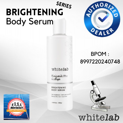 WHITELAB Brightening Series Body Serum - Serum Perawatan Pemutih Pencerah Pelembab Kulit Badan