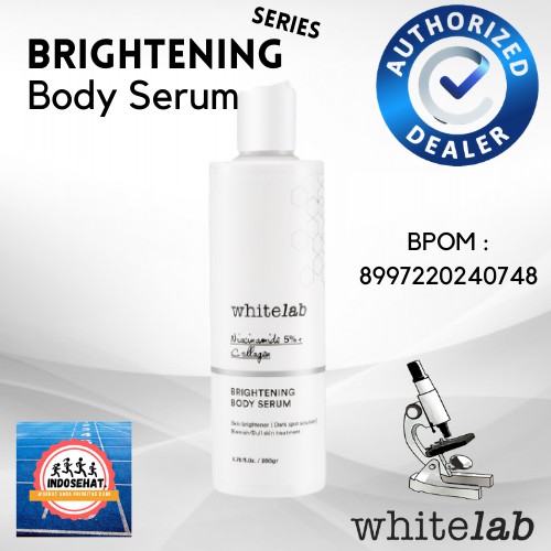 WHITELAB Brightening Series Body Serum - Serum Perawatan Pemutih Pencerah Pelembab Kulit Badan