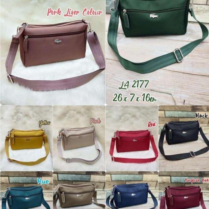 tas wanita tas slempang lacoste wanita best seller selempang branded Tas wanita original slingbag ta