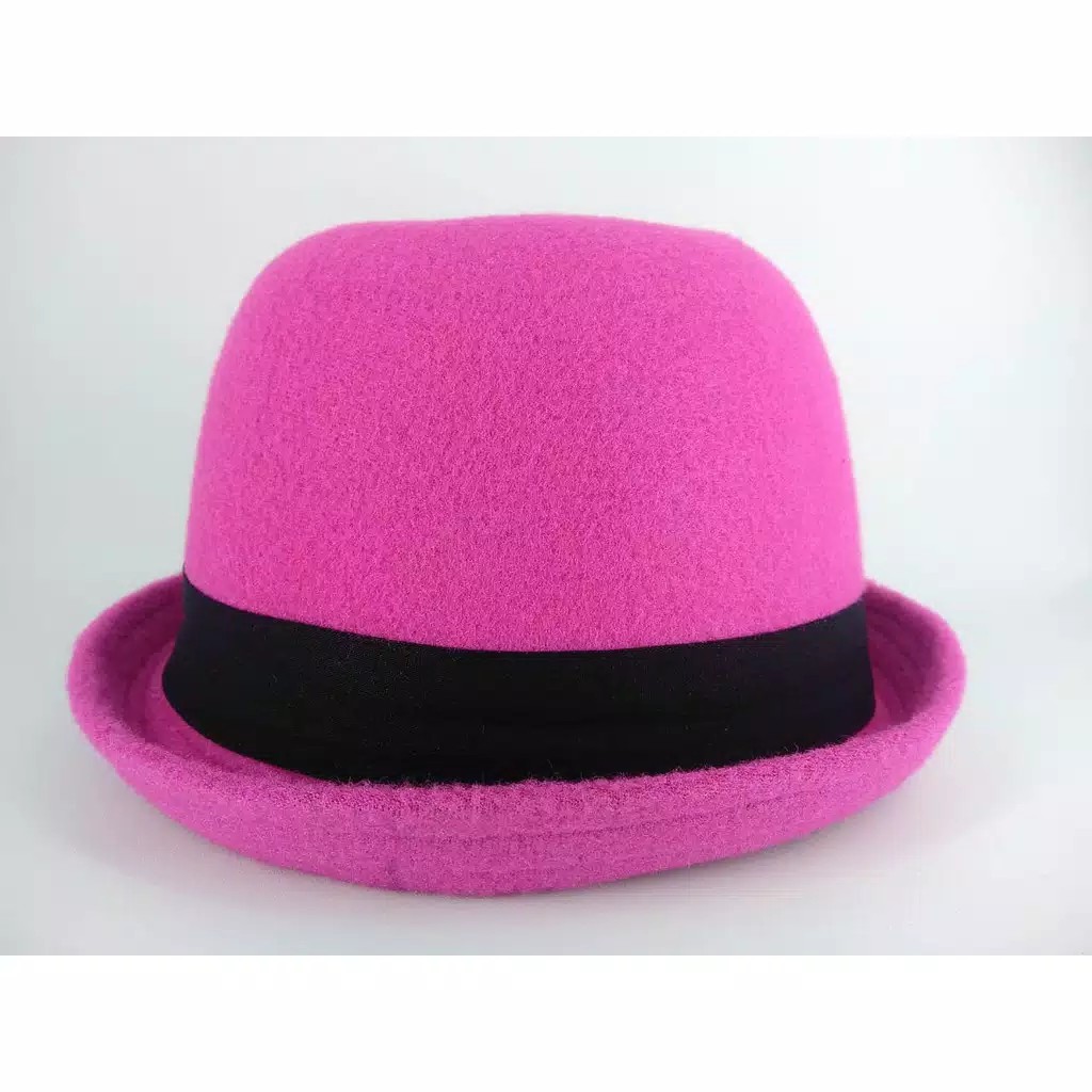 TOPI ANAK PEREMPUAN BARET FASHION KIDS CEWEK CAPLIN CAP FEDORA COWOK 2-8 TAHUN IMPORT A66-PINK