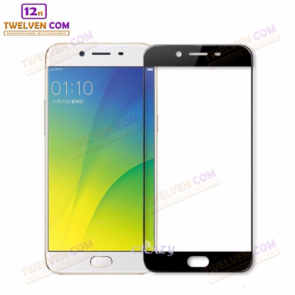 zenBlade 3D Full Cover Tempered Glass Oppo A57 - Black