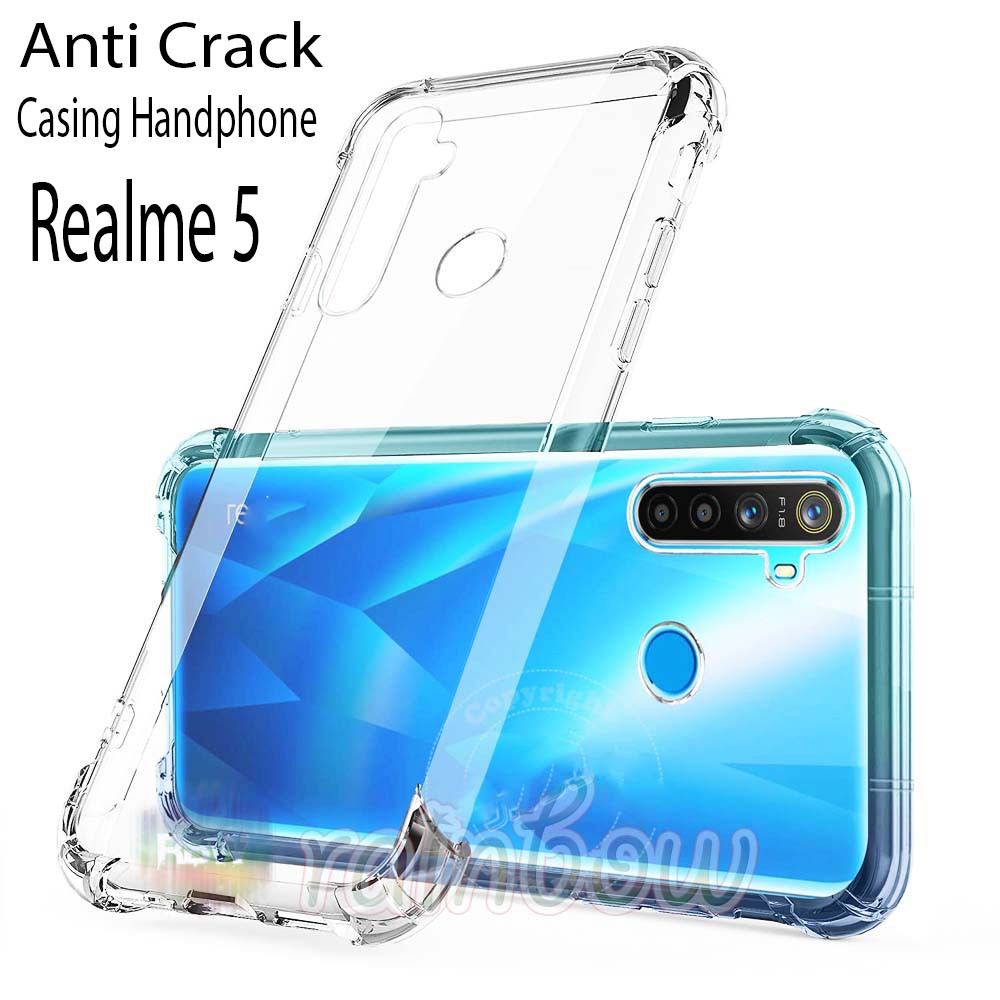 Anticrack Case Realme 5 Silikon Case Anti Crack Realme 5 Softcase Jelly Case Unik Soft Case