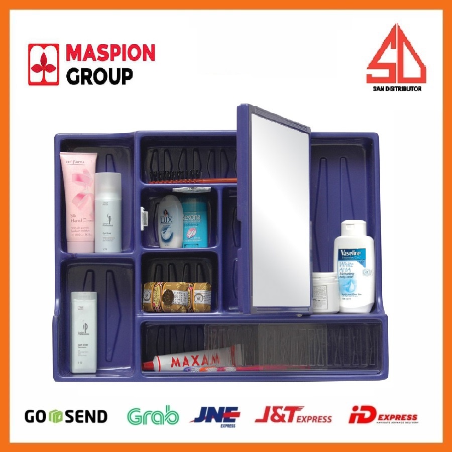 miror box Maspion cermin dinding wall cabinet mc-8 | rak cermin kamar mandi mc8