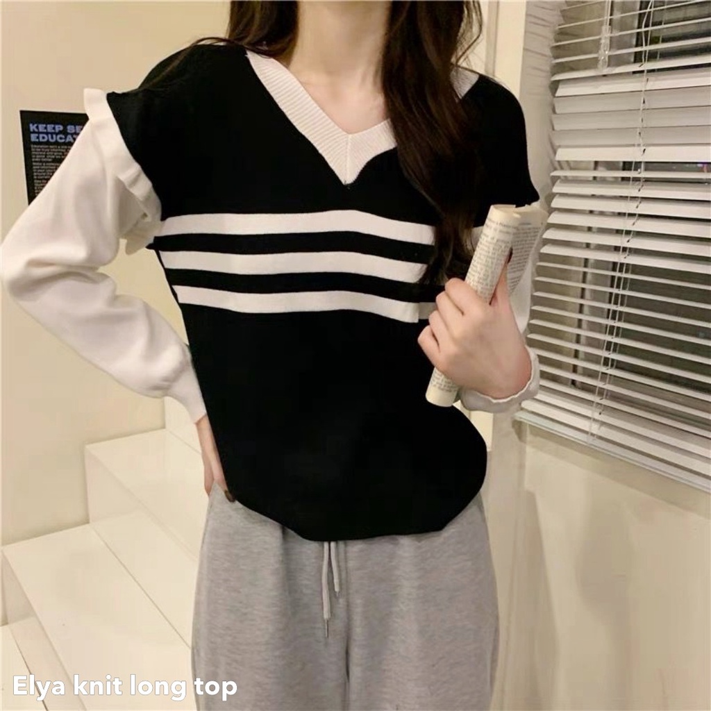 Elya knit long top - Thejanclothes