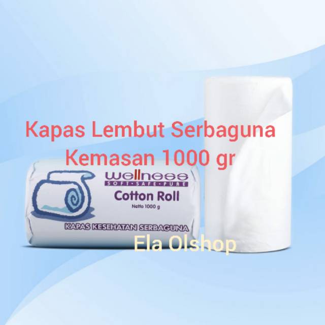 Wellness Cotton Roll Kapas Serbaguna 1000 gr