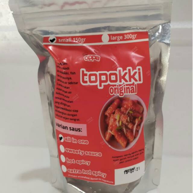 

KOREAN FOOD "TOPOKKI" ORIGINAL