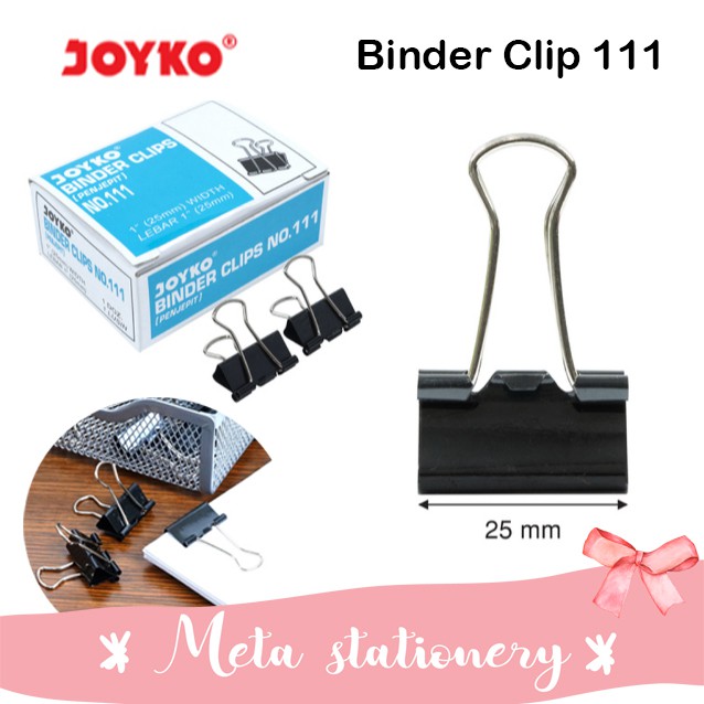 

Binder Clip / Penjepit Kertas Joyko 111 (12pc)