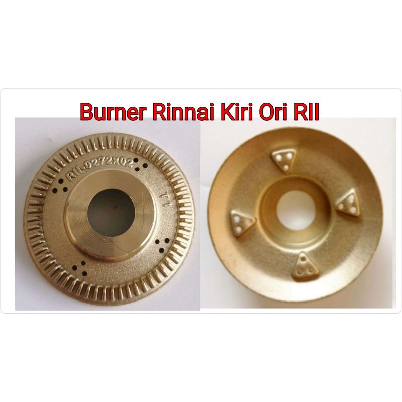 Burner Kompor Rinnai Kanan Besar/Kiri Kecil Ori