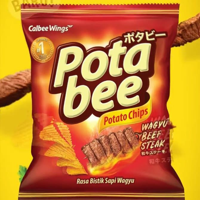 

Potabee Potato Chips Wagyu Beef Steak 68 gram