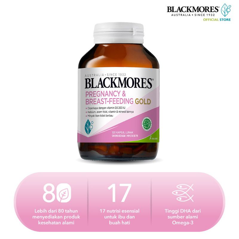 Blackmores pregnancy &amp; breast feeding (120) / NUTRISI IBU HAMIL &amp; MENYUSUI