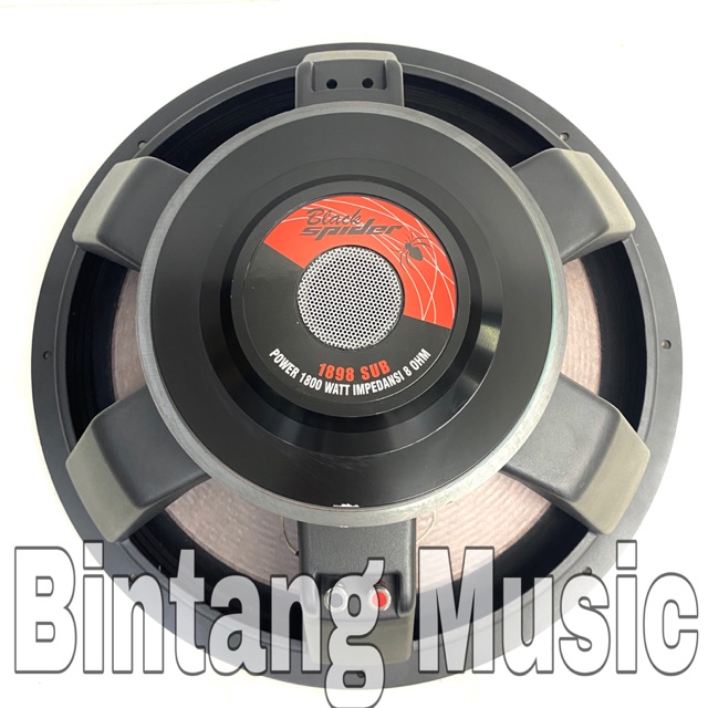 Speaker component Blackspider 1898 sub 18 inch / component blackspider 1898sub / Black spider 1898