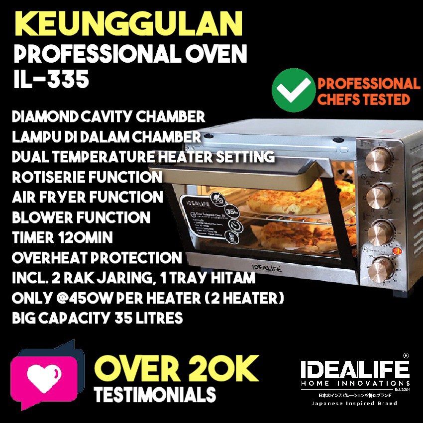 Oven  Pemanggang 35L IL335 IDEALIFE
