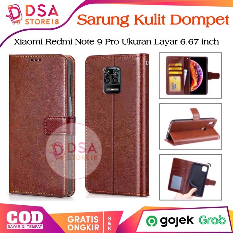Case Redmi Note 9 Pro / Casing Redmi Note 9 Pro / Leather Case Flip Cover Wallet Dompet Hp Casing Ku