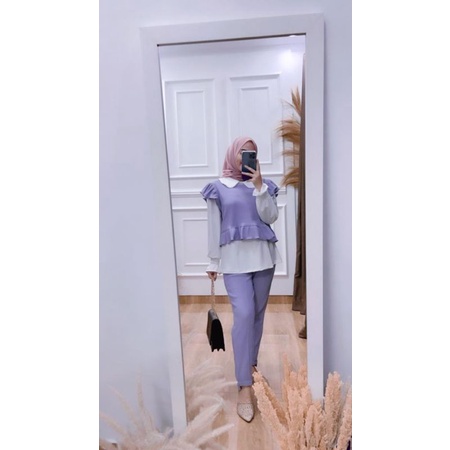 ONE SET ZARA, SETELAN RAJUT IMPORT