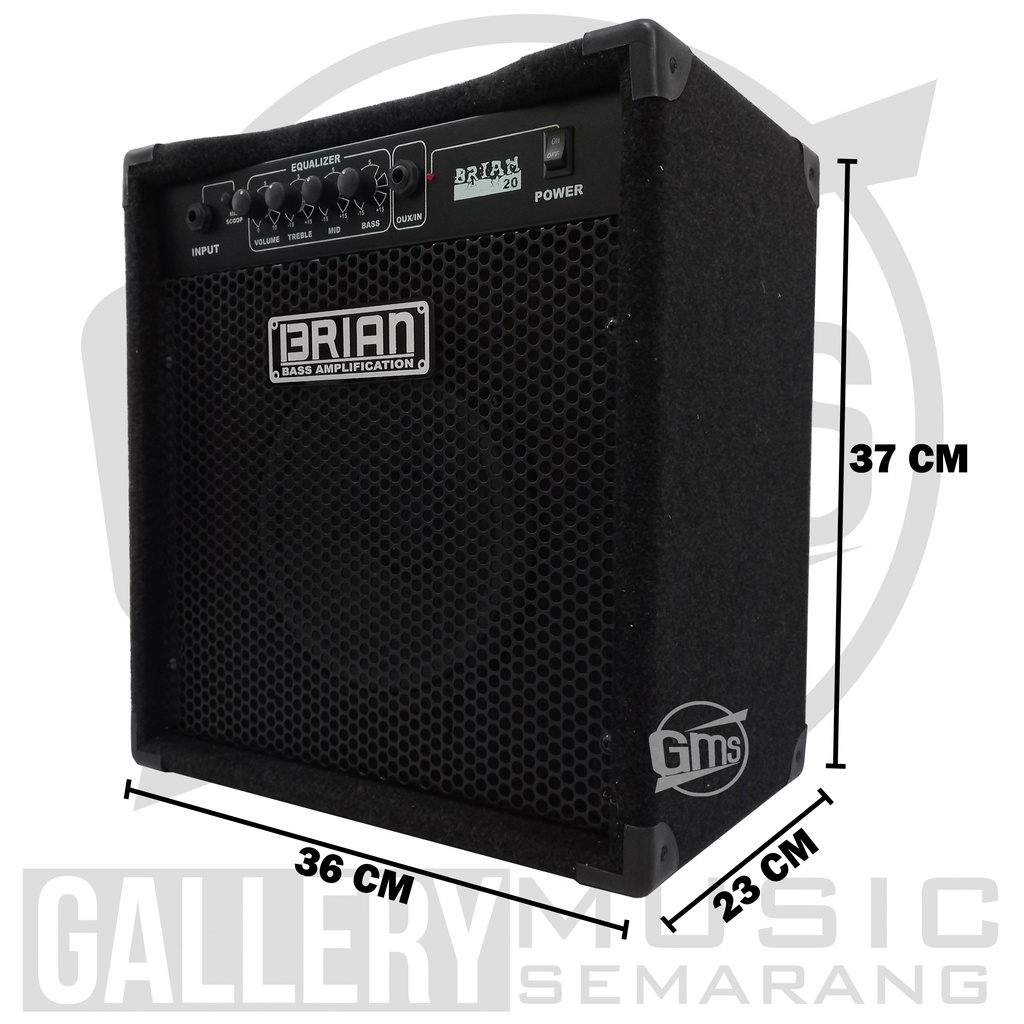 Ampli Bass Amply Gitar dan Bass Amplifier Brian 8&quot; inch