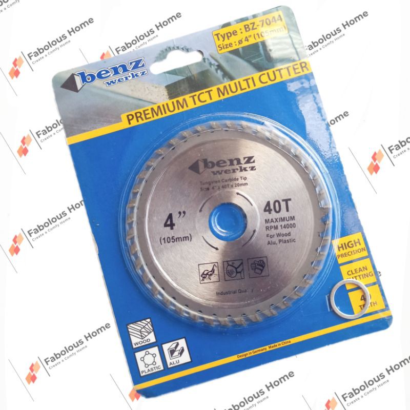 MATA GERINDA MULTI CUTTER POTONG KAYU 4 IN 40T MATA POTONG KAYU TAJAM MERK BENZ