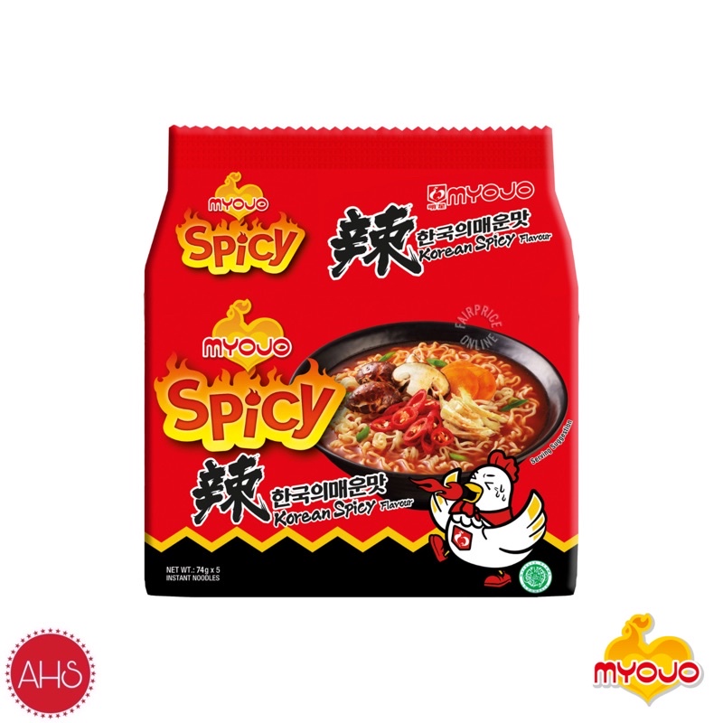 

MYOJO Spicy Instant Noodles - Korean Spicy 5s x 74g [ PACK ]