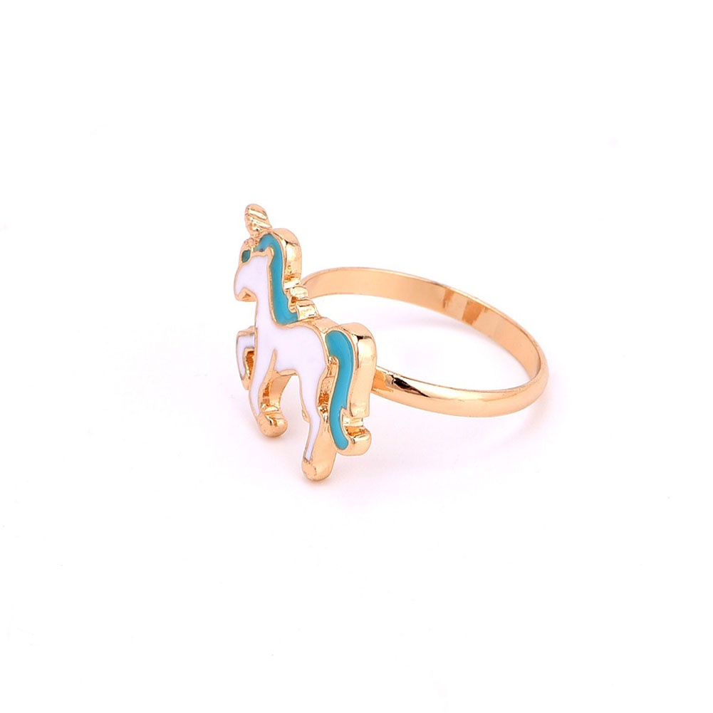 Hu Hu Hu Hu Hu Alat Bantu Pasang Kacamata♡ Cincin Enamel Model Kartun Dongeng Untuk Wanitaanak Perempuan