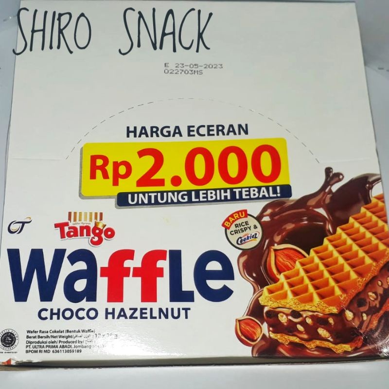 

Tanggo wafle choco Hazelnut box sachet isi ( 12 × 25 g)