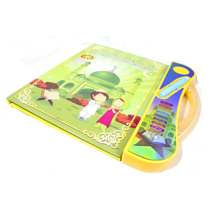 HONEY E-BOOK 4 BAHASA LAMPU LED mainan edukasi anak arab indonesia inggris mandarin balita muslim-2