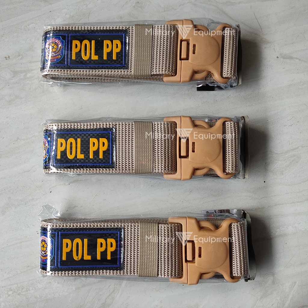 Kopel POL PP Sabuk Tactical Kopel Satpol PP Warna Cream Terbaru Bisa COD