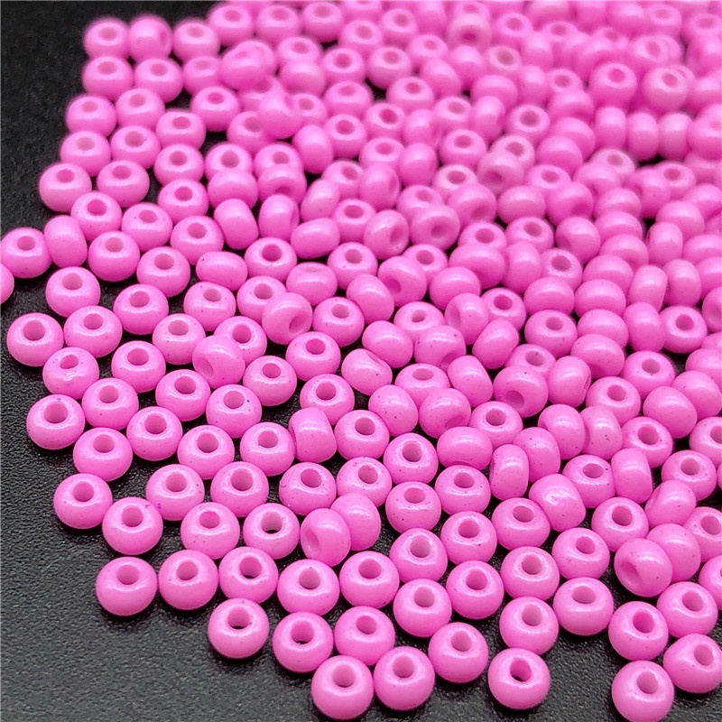 400pcs Manik-Manik Kaca Ukuran 3mm Warna Solid Untuk Perhiasan