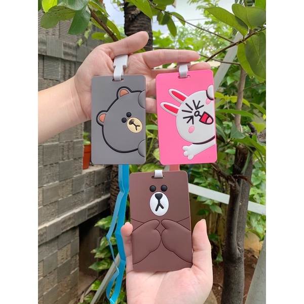 

ID CARD HOLDER RUBER - LANYARD - GANTUNGAN KARTU - NAME TAG